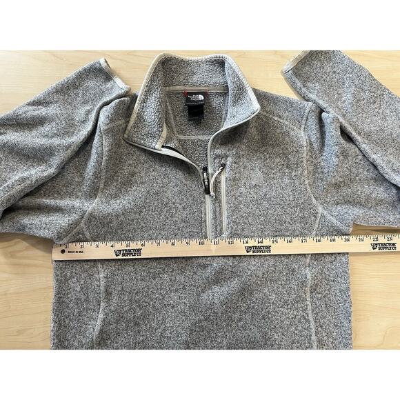 The North Face Gordon Lyons 1/2 Zip Fleece Pullover Sweater Men’s Size S Gray - Picture 8 of 10